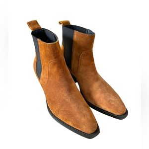 Everlane the Western Boot in Russet Suede